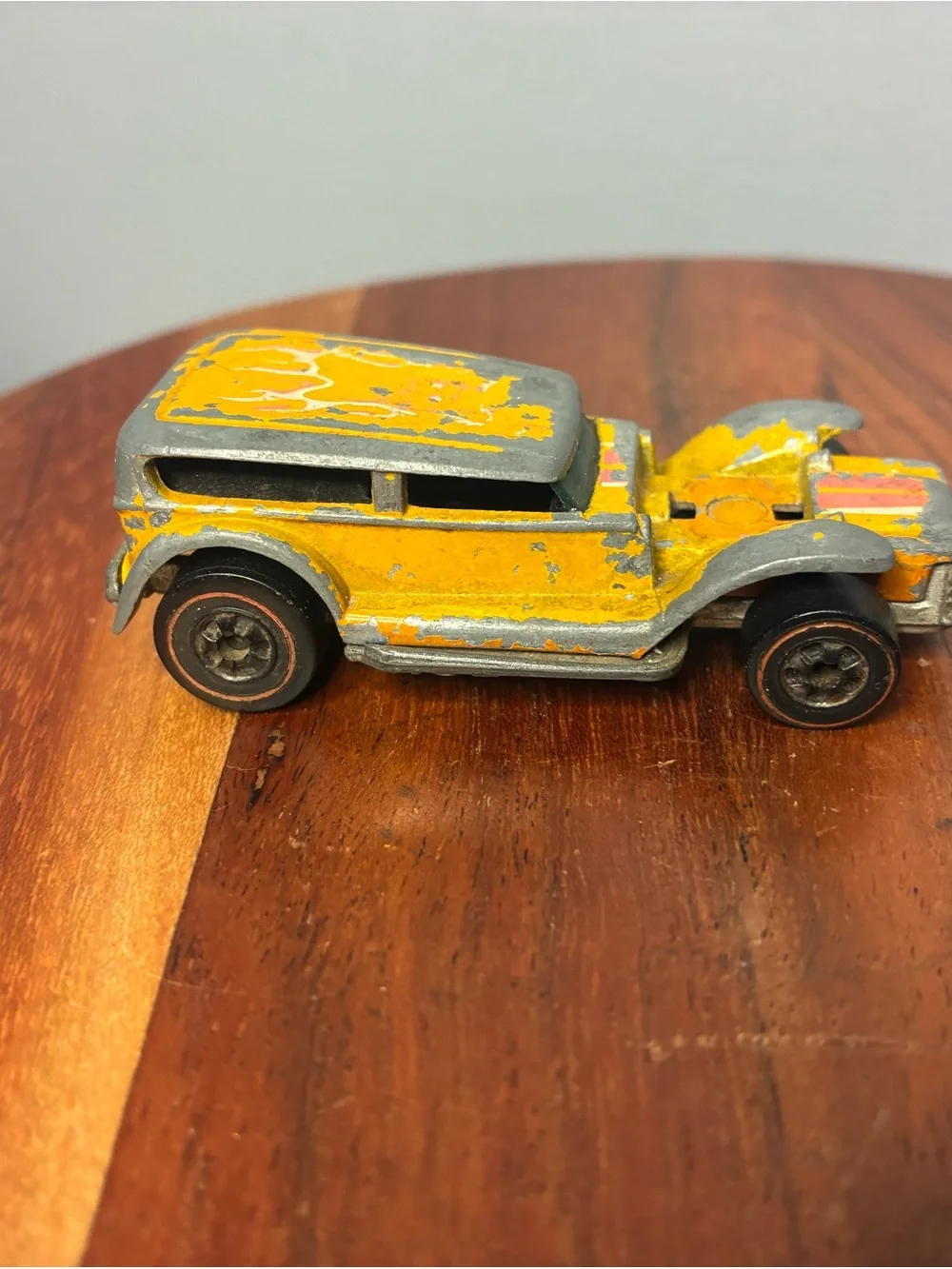 1969 Hot Wheels Redline Prowler Hong Kong Orange Yellow Mattel